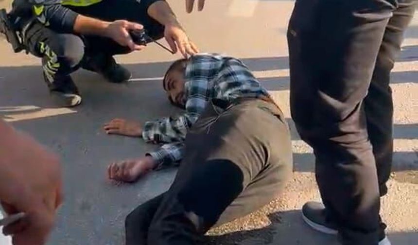 Özel halk otobüsünün çarptığı yaya yaralandı