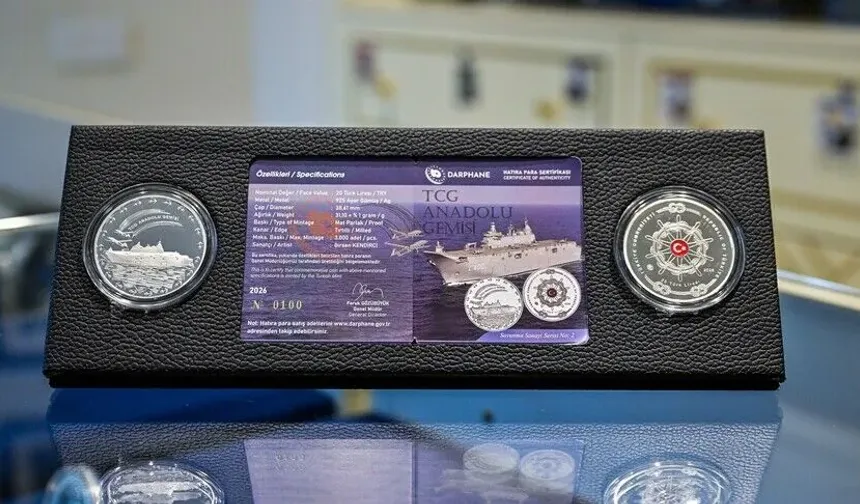 Darphane, TCG Anadolu için hatıra parası bastı